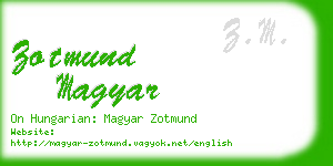 zotmund magyar business card